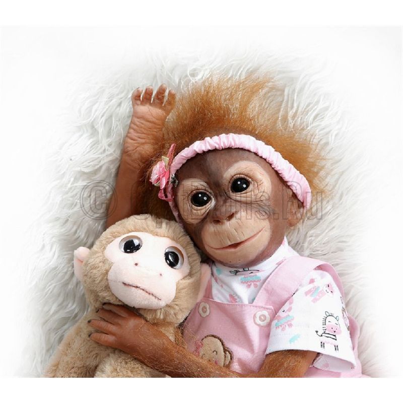 Reborn обезьянка 52 см. Кукла реборн обезьянка. Пупс реборн обезьянка.