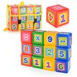 Кубики математика "Портфель" объёмные (12 элементов)  Размеры кубика: 8х8х8 см.
