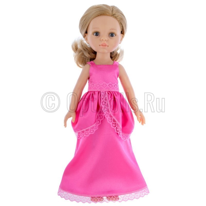 Новогоднее платье с жаккардом для кукол Паола Рейна