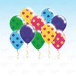 Воздушные шарики 12-30 см Цветные точки, ассорти, пастель упаковка 39 шт